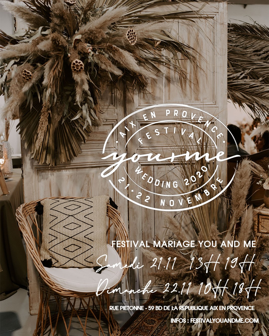 Festival Mariage You and Me 21 + 22 novembre 2020